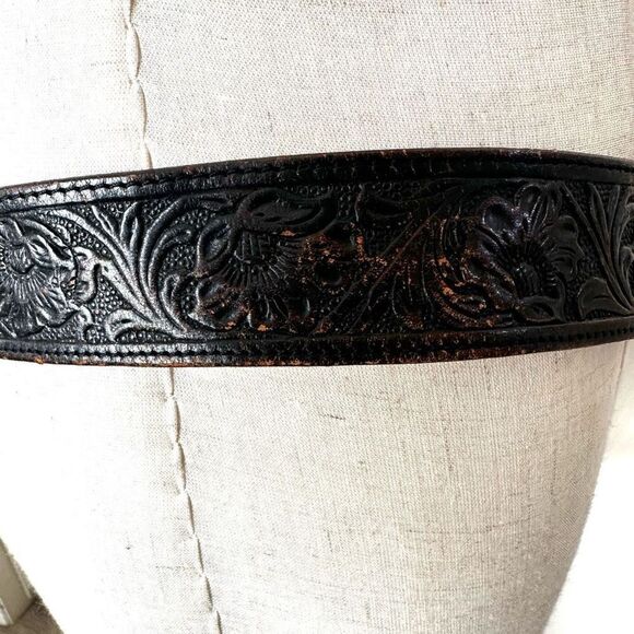 Leegin brown leather silver buckle belt - Picture 5 of 14